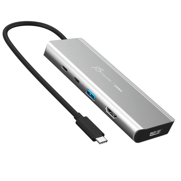 5-портов хъб j5create JCD401 USB4 Dual 4K Multi-port USB-C, 4K HDMI 1