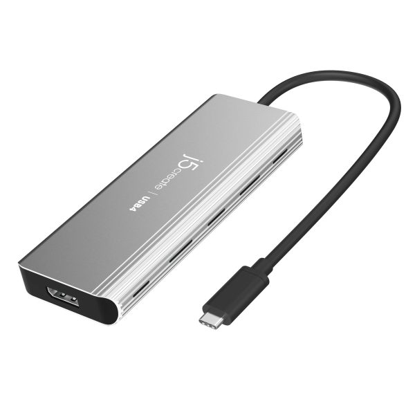 5-портов хъб j5create JCD401 USB4 Dual 4K Multi-port USB-C, 4K HDMI 2