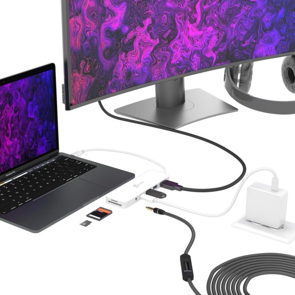 6-портов хъб j5create Mini Dock JCD373, USB, HDMI, SD, 3.5 mm jack 4
