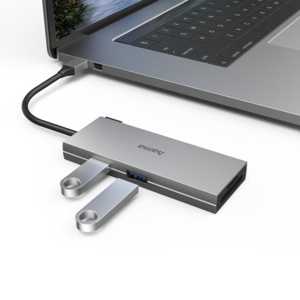 6-портов хъб USB-C, 2 x USB-A, USB-C, HDMI, SD, microSD 3