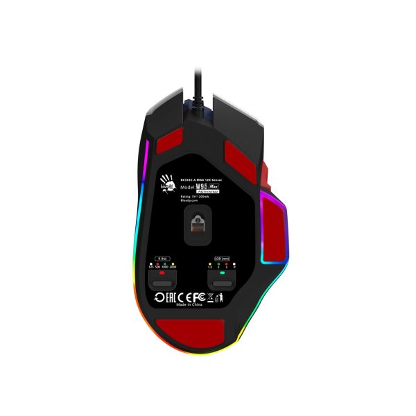 A4tech Bloody W95Max Sports Navy RGB Light Геймърска мишка, 12000cpi 4