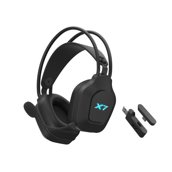 A4tech X7 Геймърски безжични слушалки XR-200, Bluetooth, RGB, черни 2