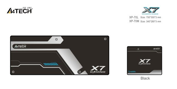A4Tech X7 Геймърски пад за мишка XP-70L, размер, 750 x 300 x 3mm 4