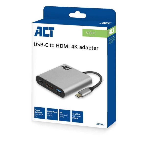 ACT Адаптер USB-C към HDMI 4K 5