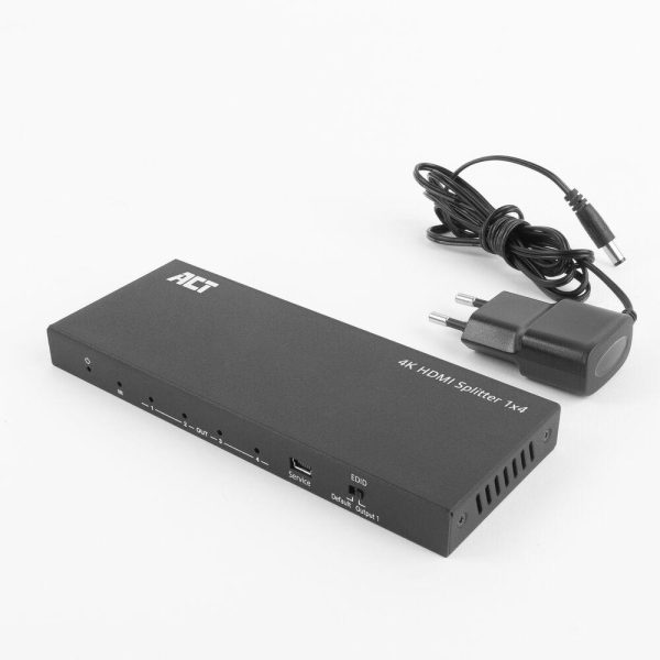 ACT HDMI Сплитер AC7832 4К HDMI сплитер, 1 вход.4 HDMI изхода 9