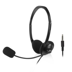 ACT Слушалки с микрофон, 3.5mm жак, 2м 1