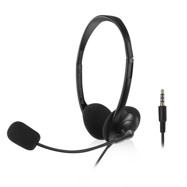 ACT Слушалки с микрофон, 3.5mm жак, 2м 1