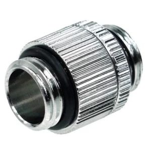 Адаптер Alphacool HF, Двоен нипел, G1/4 - G1/4, Въртящ се, Сребрист 1