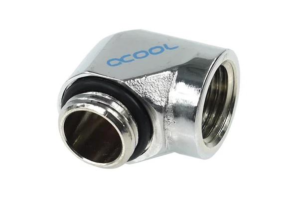 Адаптер Alphacool HF, G1/4 външна резба - G1/4, вътрешна резба, Сребрист 2