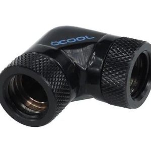 Адаптер Alphacool HF, L-конектор 90°, G1/4 - G1/4, Вътрешна резба, Черен мат 1
