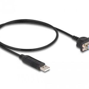 Адаптер DeLock, USB 2.0 - RS-232 D-Sub 9 женско, 50 см 1