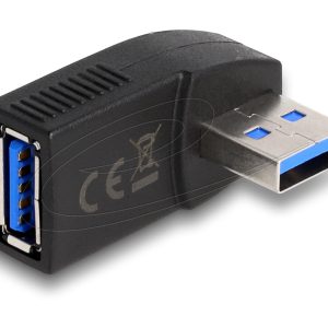 Адаптер Delock USB 3.0 мъжко-женско под ъгъл 270°, хоризонтално 1