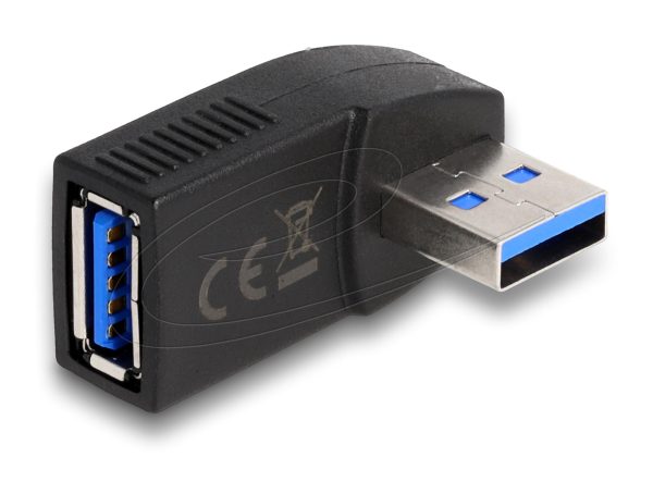 Адаптер Delock USB 3.0 мъжко-женско под ъгъл 270°, хоризонтално 1