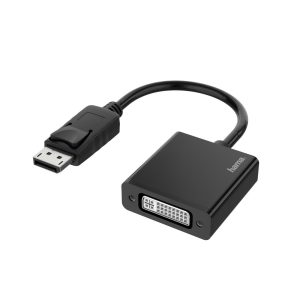 Адаптер HAMA  DisplayPort мъжко - DVI женско, Ultra-HD 4K, Essential, Черен 1