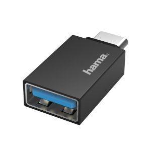 Адаптер HAMA OTG USB-C мъжко-USB 3.2 Gen 1 A женско, 5Gbit/s Черен 1