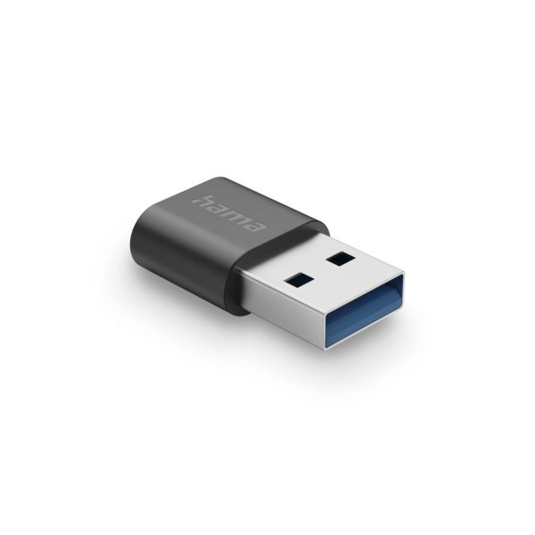 Адаптер HAMA USB-A мъжко - USB-C женско, USB 3.2 Gen 2, 10 Gbit/s, Черен 2