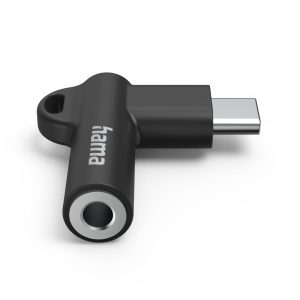 Адаптер Hama, USB-C – 3,5 mm жак, Aux, 90°, 201701 1