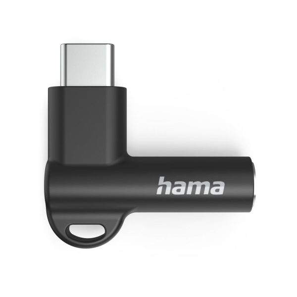 Адаптер Hama, USB-C – 3,5 mm жак, Aux, 90°, 201701 4