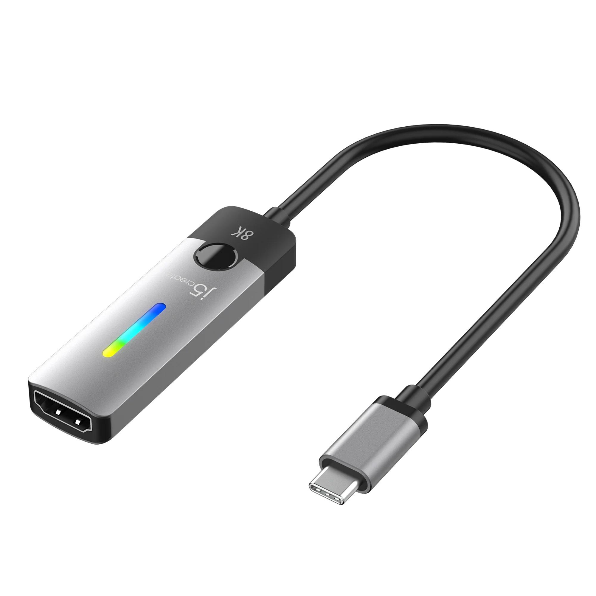 Адаптер j5create JCA157, USB-C мъжко - HDMI 2.1 женско, 8K 1