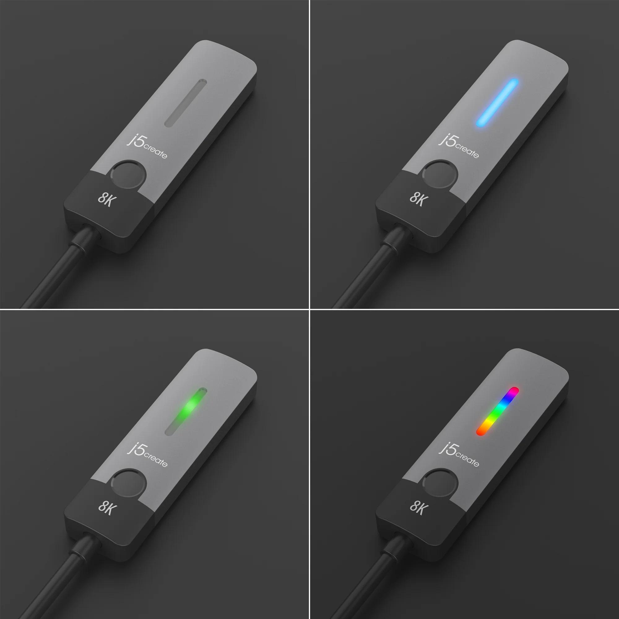 Адаптер j5create JCA157, USB-C мъжко - HDMI 2.1 женско, 8K 4