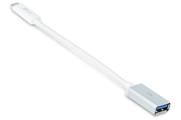 Адаптер  j5create JUCX05, USB-C 3.1 мъжко - USB-A женско 5Gb/s, 90см 2