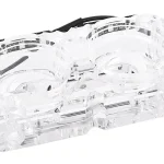 Адаптер приставка с вътрешна и външна резба Alphacool Eisdecke D5 Dual Acrylic Attachment 3x 1/4" 1