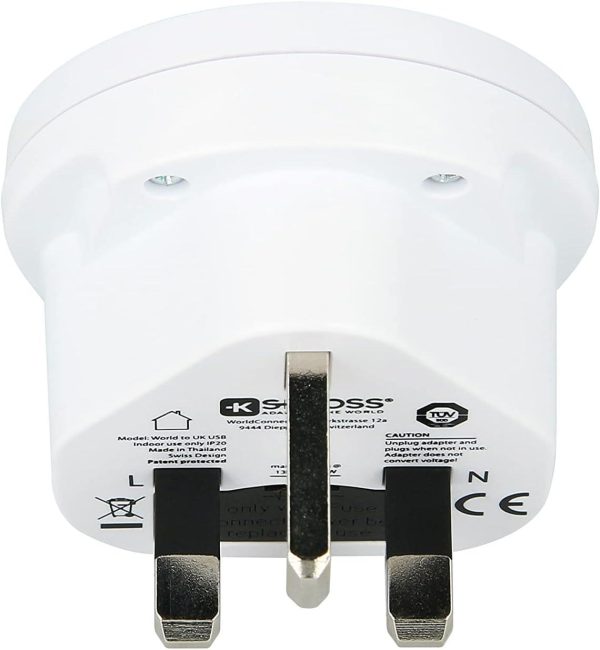Адаптер SKROSS 1500267, World to UK, 220V 3