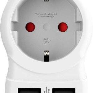 Адаптер SKROSS Europe to UK 1500280, USB, Бял 1