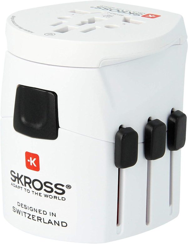Адаптер SKROSS PRO Light 1.103165, World, Бял 3
