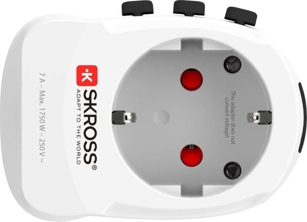 Адаптер SKROSS PRO Light USB, 1.302472, World, Бял 3