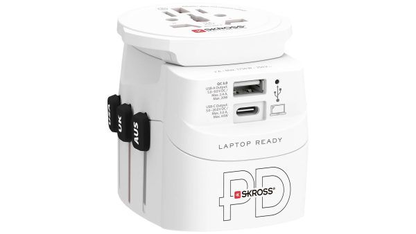 Адаптер SKROSS PRO Light USB, 1.302474, World, Бял 2