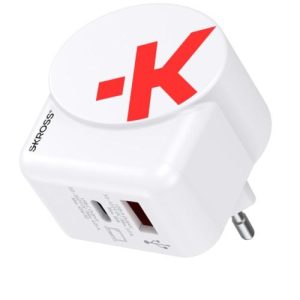 Адаптер-зарядно SKROSS Euro USB Charger AC45PD, USB-A, USB-C 1