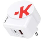 Адаптер-зарядно SKROSS Euro USB Charger AC65PD, USB-A, USB-C 1