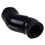 Ъглов адаптер Alphacool Eiszapfen, 2 x 45°, G1/4 външна към G1/4 вътрешна резба, Черен мат 1
