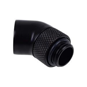 Ъглов адаптер Alphacool Eiszapfen, 45°, G1/4 външна към G1/4 вътрешна резба, Черен мат 1