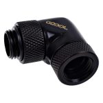 Ъглов адаптер Alphacool Eiszapfen, 90°, G1/4 външна към G1/4 вътрешна резба, Черен мат 1