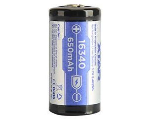 Акумулаторна батерия  CR-123, LiIon, 3.7V, 16340, 650mAh, XTAR 1