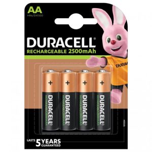Акумулаторна батерия DURACELL R6 AA, 2500mAh NiMH, 1.2V, 4 бр. в опаковка  1