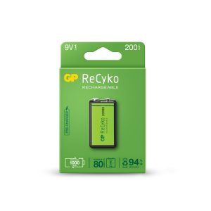 Акумулаторна Батерия GP R22 8.4V 200mAh RECYKO 20R8HN-GB1 NiMH 1бр. в опаковка GP 1