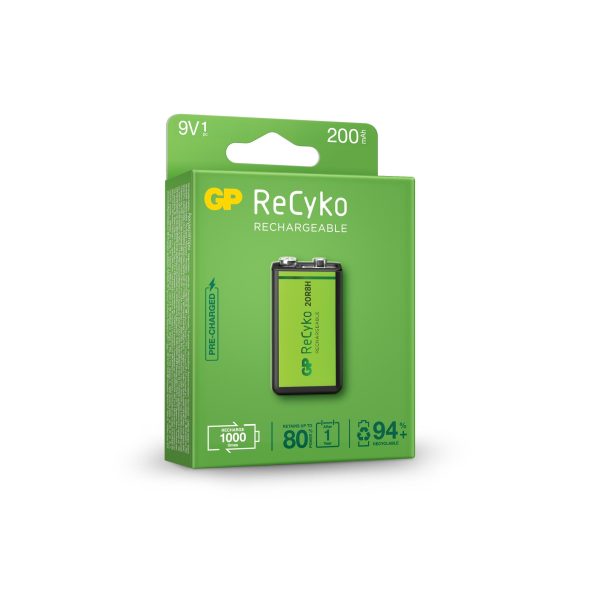 Акумулаторна Батерия GP R22 8.4V 200mAh RECYKO 20R8HN-GB1 NiMH 1бр. в опаковка GP 2