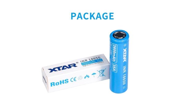 Акумулаторна батерия XTAR  18650  2600mAh, Li-ion 1