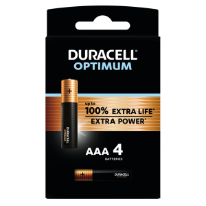 Алкална батерия DURACELL OPTIMUM  MX2400 LR03 AAA /4 бр. в блистер/ 1.5V 1