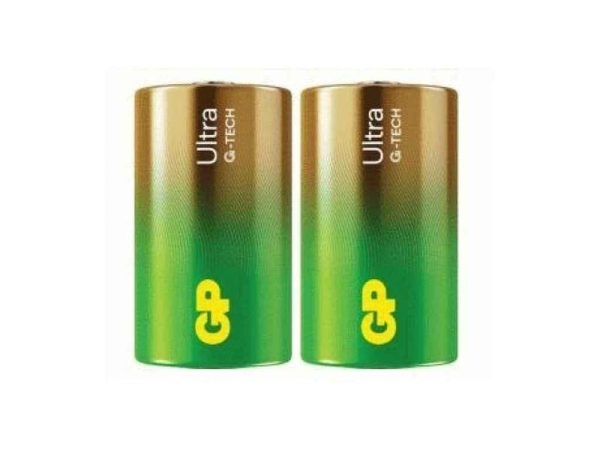 Алкална батерия GP ULTRA LR20 /2 бр. в опаковка shrink/ 1.5V GP-BA-13AU21-S2 1