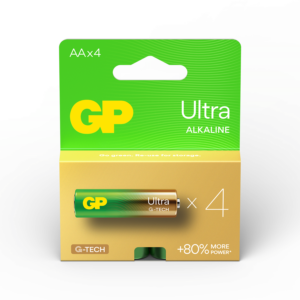 Алкална батерия GP ULTRA LR6 AA /4 бр. в опаковка/ 1.5V GP, GP15AU 1