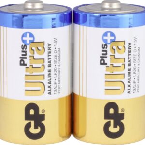 Алкална батерия GP ULTRA PLUS LR20 /2 бр. в опаковка/ 1.5V 1