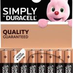 Алкална батерия LR03 AAA  8pk блистер SIMPLY MN2400   DURACELL 1
