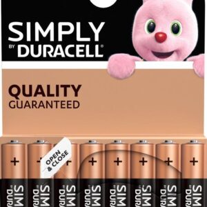 Алкална батерия LR03 AAA  8pk блистер SIMPLY MN2400   DURACELL 1