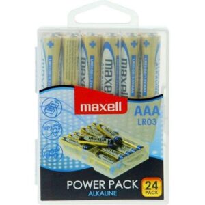 Алкални батерии MAXELL LR03 1,5V AAA 24 бр. блистер PVC case 1
