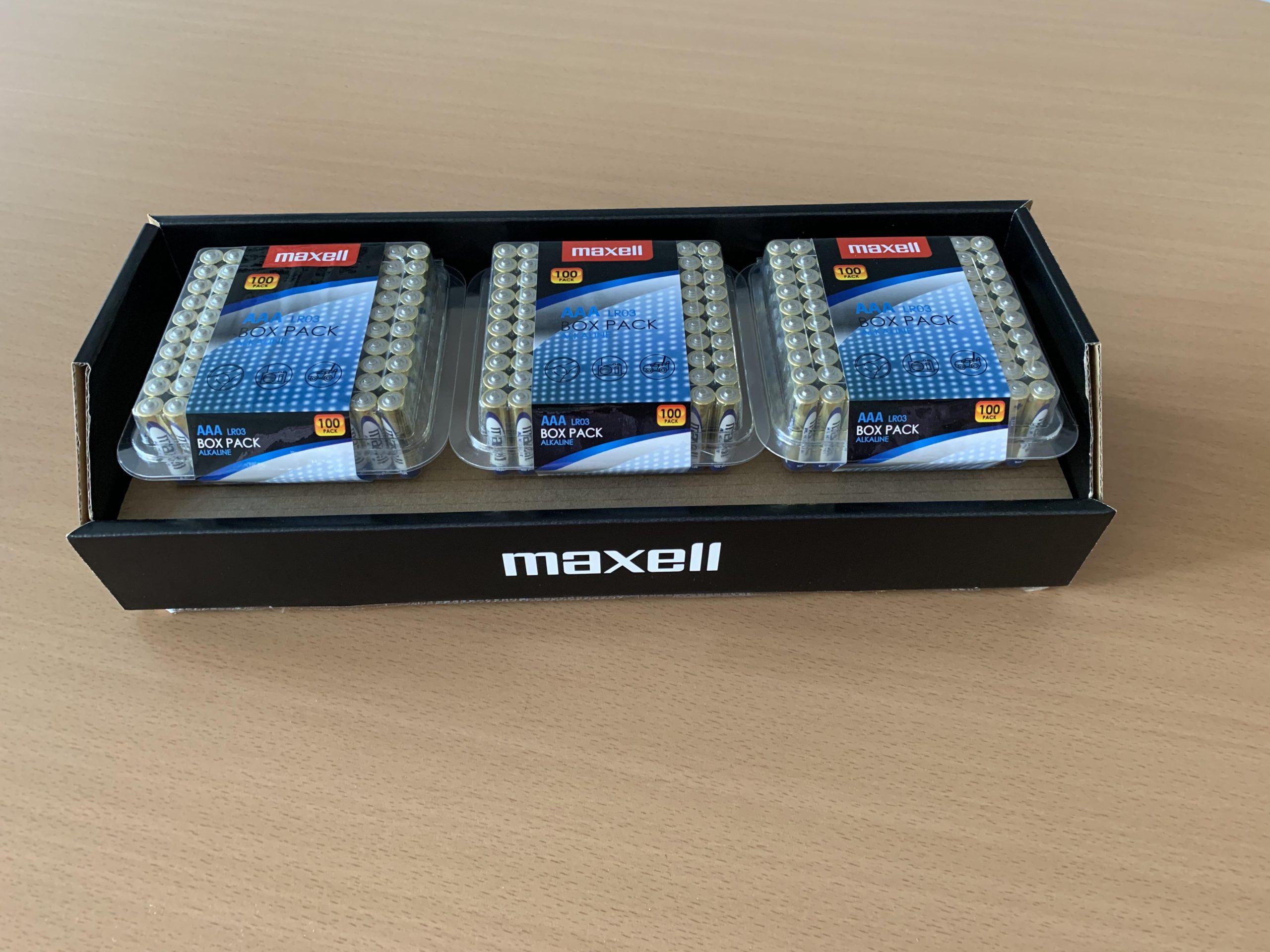 Алкални батерии MAXELL LR03 AAA 10x10 бр / 100 бр. в PVC кутия 3