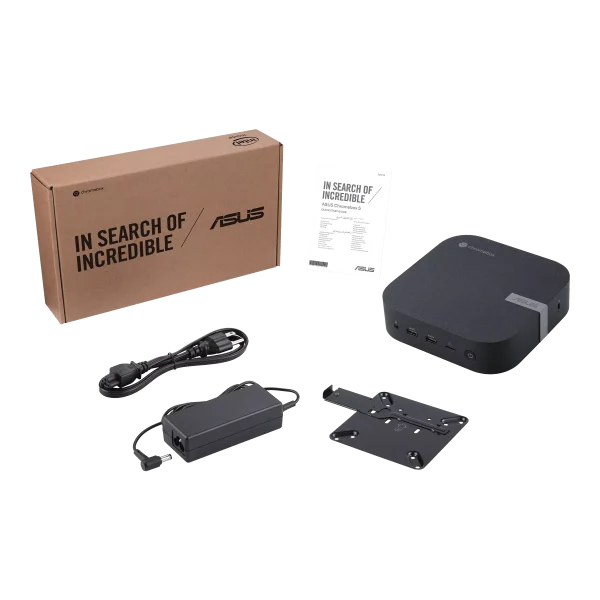ASUS Mini PC CHROMEBOX5-SC002UN, Intel Celeron 7305, 4GB DDR4 RAM, 128GB NVMe SSD, Wi-Fi 6E, Bluetooth 5.2, ChromeOS 7